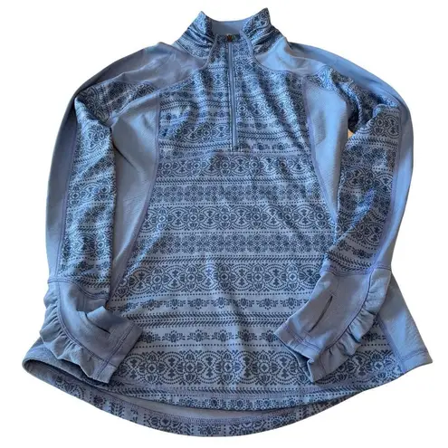 Calia by Carrie Underwood quarter zip pullover. Baby blue size medium. Preowned