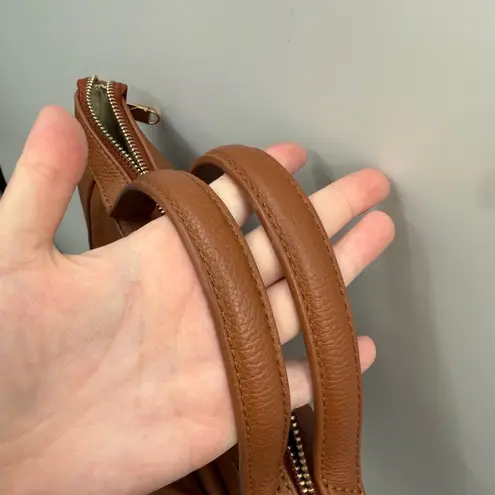 Cole Haan Grand Ambition Convertible Backpack New British Tan Leather Bag Work