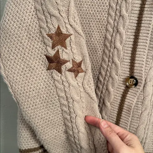 The Tortured Poets Department Cardigan TTPD Brown Women's Large Tan