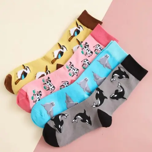 4 pairs animal socks