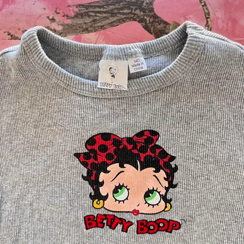 Betty Boop y2k  short sleeve crop top