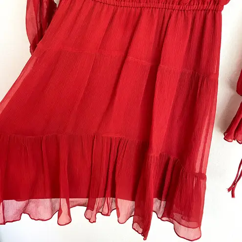 Shoshanna Red Silk Mini Dress