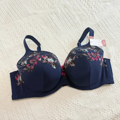 Cacique 48DD lightly lined balconette bra underwire BC 2984