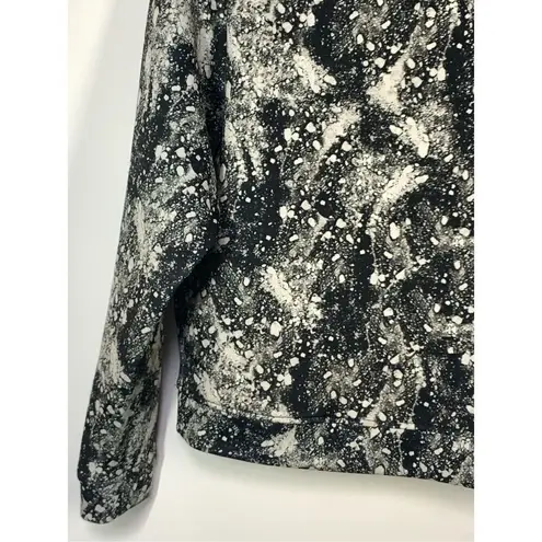 Eleven Paris -3. Women's Abstract Print Long Sleeve Sweatshirt Black Size Small