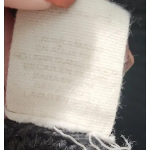 Fantastic Fawn Fantastic Fawn Fringe Collar Sweater Pullover Knit Top Gray Size S