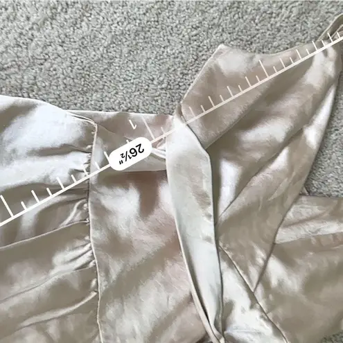 American Threads  satin wrap mini romper - Image 4