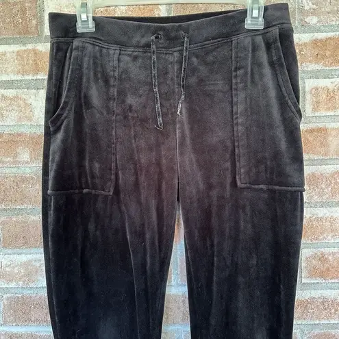 House of Harlow 1960 Velour Joggers Sweatpants Black Small