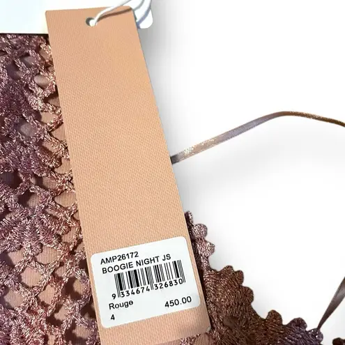 Alice McCALL Rouge pink Boogie Nights Cropped Metallic Crocheted Jumpsuit Size 0