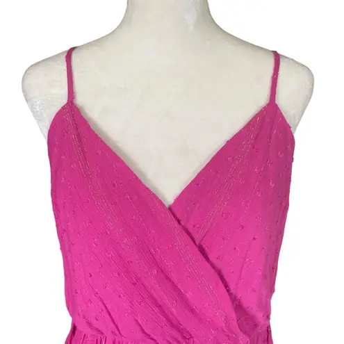 Blue Rain Francesca's  women's XL magenta tie at waist A-line dress with sequin