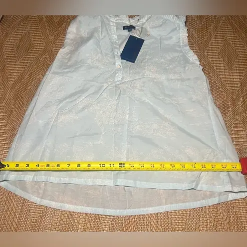 Biltmore Women's Sleeveless Ruffle Tank Top,Light Blue,Size M,Brand New, NWT Blue Size M
