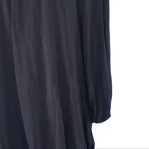 Samantha Treacy Long Sleeve Bubble Hem Dress Navy Size 6 Party Wedding Guest Blue