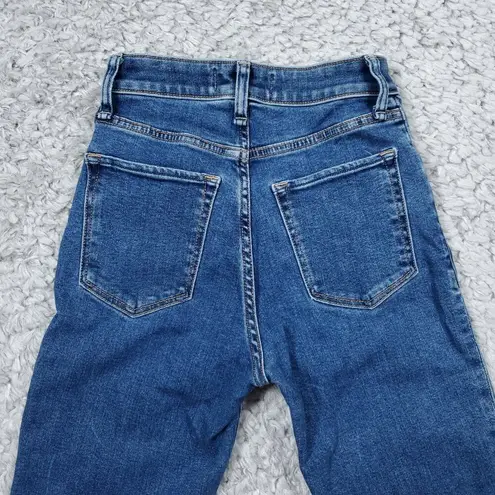 Abercrombie & Fitch Abercrombie Curve Love Super Skinny Ankle High Rise Stretch Size 23 000 Blue