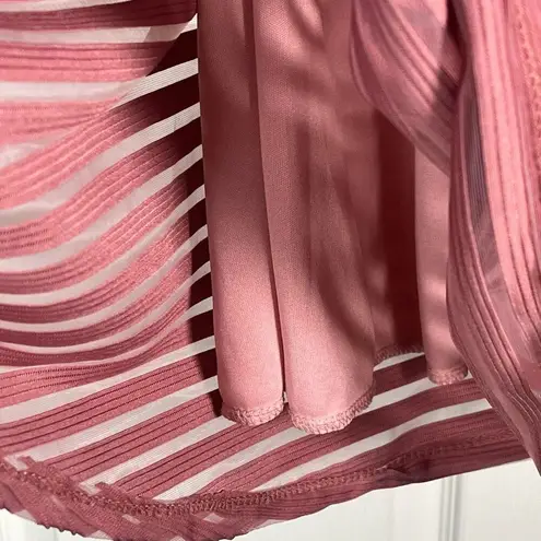 See You Monday Sz S Mauve Pink Pleated Skirt Midi Length A Line