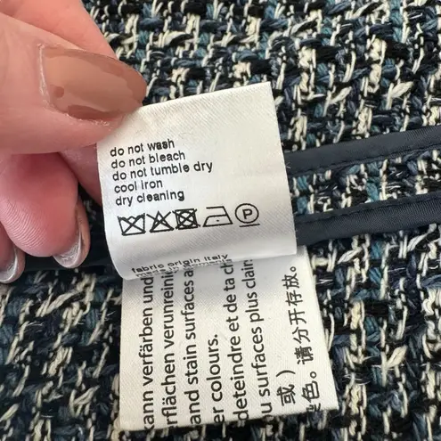 Akris Punto - Tweed Spread Collar Jacket Sz 14