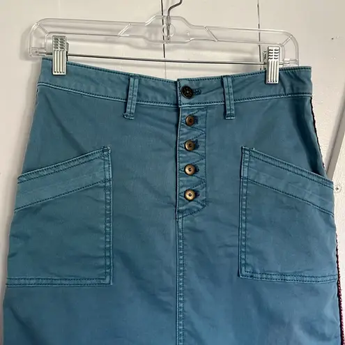 Pilcro and the Letterpress Blue Pencil Skirt