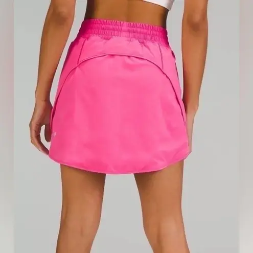 Lululemon NWT  Hotty Hot HR Sonic Pink Skirt Size 2 Shorts Underneath