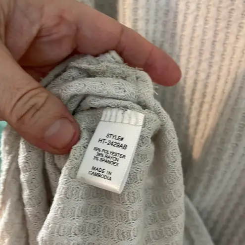 Judith March Judith March "Bonfire & Chill" Waffle Knit Tunic | Asymmetrical Hem | Size S