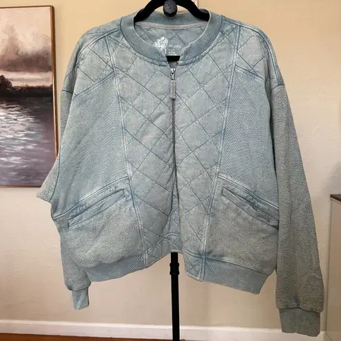 Pilcro and the Letterpress  Anthropologie Quilted Bomber Jacket Top Size M