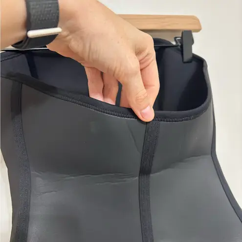 SKIMS NWT Rubberized Scuba Swim Strapless One Piece in Onyx - Size M