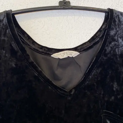 Spring + Mercer Velvet Legging Pocket Tee High Low EUC Sz XXL Polyester Stretch