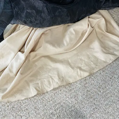 GALINA SIGNATURE Beaded Maxi Wedding Gown with Train Black Size 22W