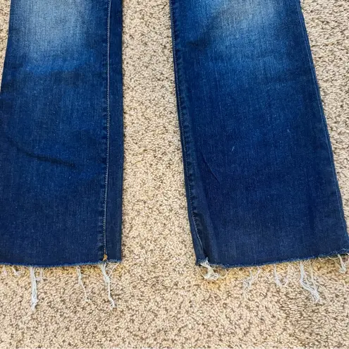 Madewell Cali Demi-Boot Jeans • Size 27 • Medium Wash • Raw/Frayed Hem Boot