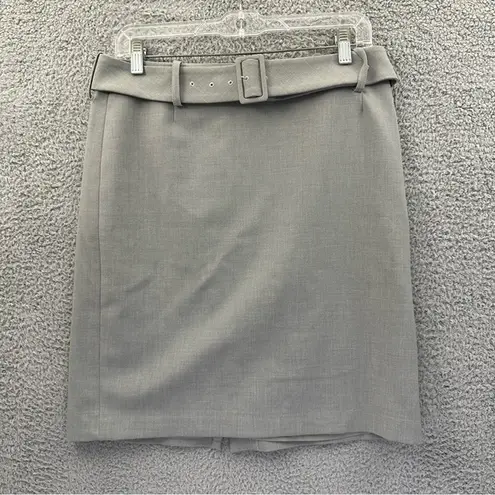 J. McLaughlin  Belted Pencil Skirt Light Gray Women's Size 6