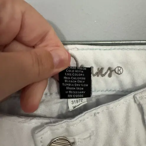 Ariya Jeans White Distressed Skinny Jeans Juniors Size 9 Women's Size 10 w/ Spandex