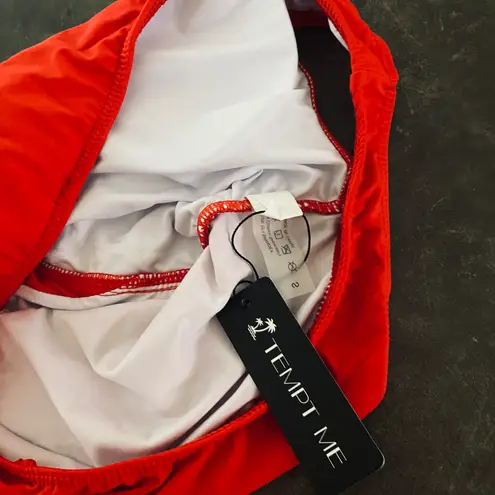 Tempt Me Women One Shoulder One Piece Swimsuits Full Coverage Cutout Mesh