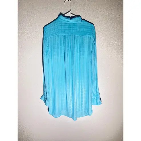 EST. 1946 Light Blue Textured Rayon Shirt – Size XLL