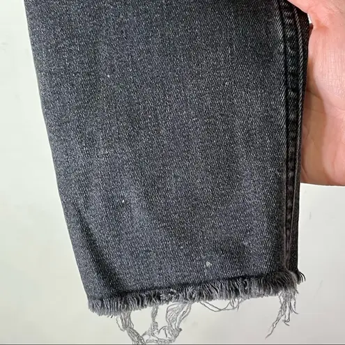 Acne Studios Climb Skinny Jeans Used Black Raw Hem Altered 30
