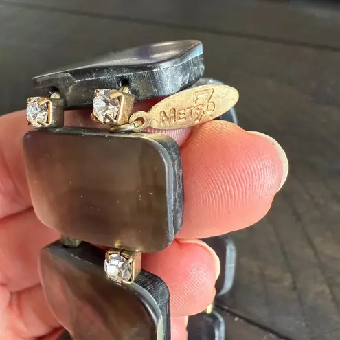 Metro 7 rhinestone stretchy fashion jewelry bracelet imitation diamonds Black