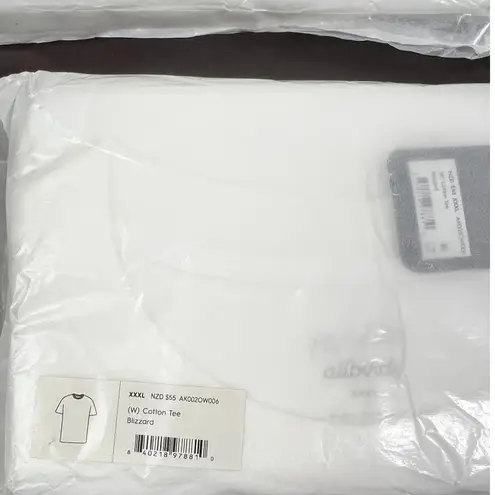 Allbirds NWT Women's Cotton Tee Shirt Blizzard White XXL