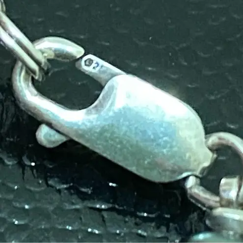 Sterling Silver Vintage Peacock Freshwater 4mm Seed Pearl Clasp Choker Necklace