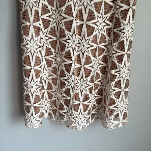 For Love & Lemons NEW  Metz Star Lace Mini Shift Dress