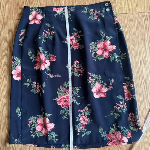 Halston Heritage Blue Knee-Length Pencil Skirt Casual Women's Size 8