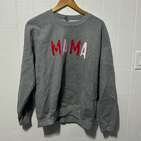 +Mama Crewneck Gray Size L