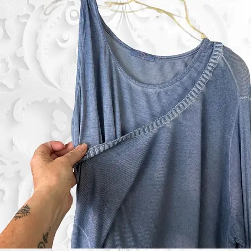 Scandal Italy Layered Two Piece Top Set One Size Blue Size L