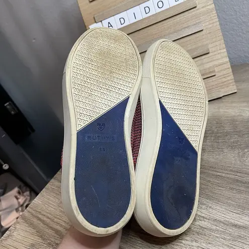 Rothy's Rothy’s Tangerine Triple Stitch Slip on Sneaker Retired Shoes