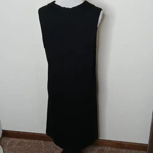 cupio black sleeveless tee shirt shift dress size XL