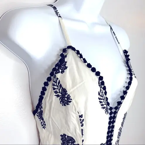 Tea & Cup Black and Cream Sleeveless Romper Size Small