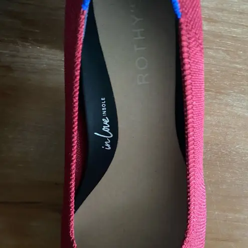 Rothy's Women The High Point Autumn RedKnit Heels Size 8 W8 Business Casual