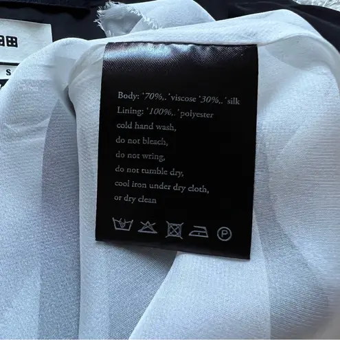 Ksubi Cowl Neck Colorblock Spaghetti Strap Tank Top in Black White Size Small