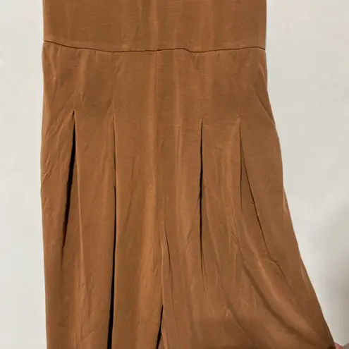 Area Stars New Sleeveless Belted Waist Jogger Jumpsuit Cisco Dark Tan Size XL