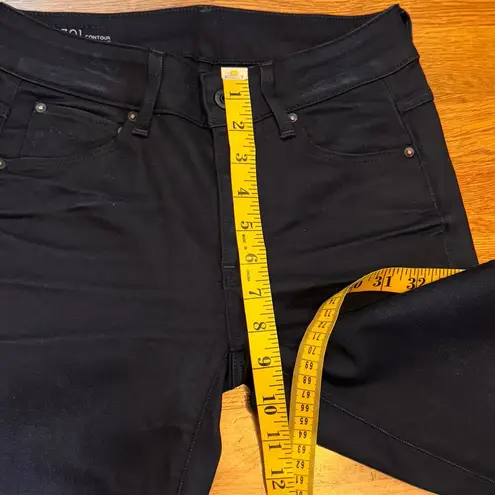 G-star Raw 3301 Contour High Skinny Women’s 24 Black Dark Wash Distressed Jeans