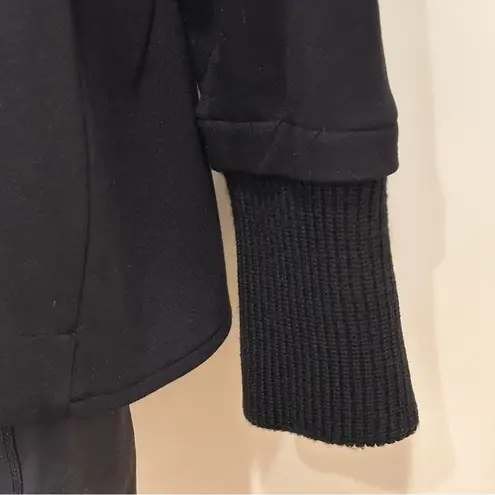 Bailey 44 Britto Jacket Asymmetrical Buttons Military Knit Wool Black XS Chic