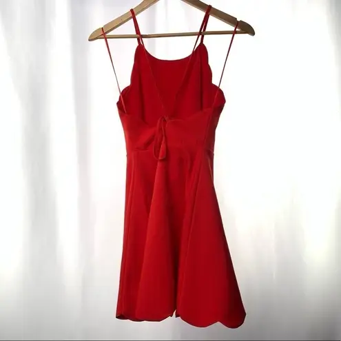 Lulus Play On Curves Backless Dress in Red Size Medium