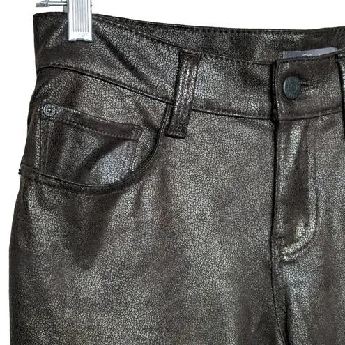 Level 99 Sienna Tomboy Faux Suede Pants Brown 26 New