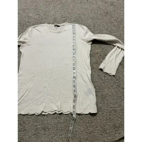 J. McLaughlin Women’s Size XS Off White Long Sleeve Top Casual Sweater