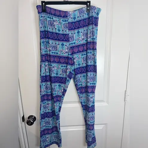 Unbranded Women’s Elephant Tribal Bohemia Pajama Pants Separate Bottoms Sz L